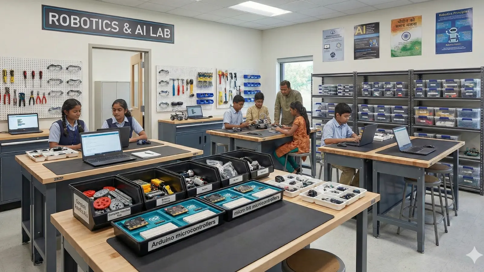 Robotics and AI Lab Setup for Schools